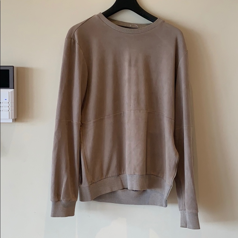 Shades of Grey by Micah Cohen Suede Sweater (MED)